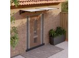 Tettoia Per Porta The Living Store Nera E Trasparente 239X90 Cm In Policarbonato