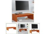 The Living Store Supporto Per Monitor Marrone Cera 50X27X15 Cm In Legno Di Pino Massiccio