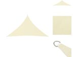 Vidaxl Tenda Da Sole In Tessuto Oxford Triangolare 2,5X2,5X3,5 M Crema - Ombrelloni E Tende Da Sole
