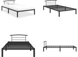 Vidaxl Struttura Letto In Metallo Nero 100X200 Cm - Struttura Letto - Cornici Letto - Struttura Letto - Letto Singolo