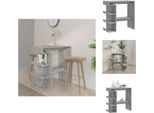 Vidaxl Tavolo Da Bar Con Ripiano Grigio Sonoma 100X50X101,5 Cm - Tavoli Da Pranzo