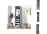 Vidaxl Armadio Con Cassetti Grey Sonoma 50X50X200 Cm - Armadi