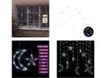 Vidaxl Luci Di Fata Stella E Luna Telecomando 138 Led Bianco Freddo - Luci Di Fata - Luci Di Fata - Starlight - Starlights