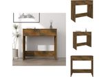 Vidaxl Scrivania Rovere Fumé 80X40X75 Cm Materiale A Base Di Legno - Scrivanie