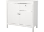 Credenza Madrid 2 Ante 1 Cassetto Bianca.
