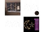 Vidaxl Luci Di Fata Stella E Luna Telecomando 345 Led Bianco Caldo - Luci Di Fata - Luci Di Fata - Starlight - Starlights