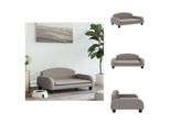 Vidaxl Letto Per Cani In Tessuto Taupe 70X45X30 Cm - Letti Per Cani