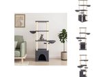 Vidaxl Albero Tiragraffi Con Graffiatoi In Sisal Grigio Scuro 147 Cm - Alberi Tiragraffi