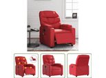 The Living Store Sedia Massaggiante Elettrica Rossa In Ecopelle