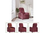 The Living Store Sedia Da Massaggio In Tessuto Rosso Vino
