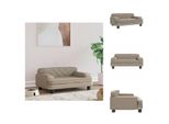 Vidaxl Letto Per Cani Cappuccino Marrone 70X45X30 Cm In Pelle Finta - Letti Per Cani