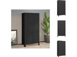 Vidaxl Armadio Industriale Nero 90X50X180 Cm In Metallo - Armadi