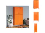 Vidaxl Armadio Arancione 90X50X180 Cm In Acciaio - Armadi