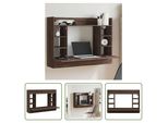 The Living Store Scrivania A Muro Look Rovere Marrone 105X48X75 Cm Materiale In Legno