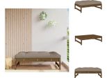 Vidaxl Sgabello Da Giardino Marrone Miele 120X80 Cm In Legno Di Pino Massiccio - Elementi Per Divani Da Giardino