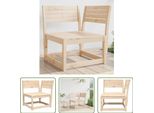 The Living Store Divano Angolare Da Giardino 73X73X78 Cm In Legno Di Pino Massiccio
