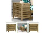 The Living Store Sgabello Da Giardino 62X31,5X52 Cm In Legno Di Pino Impregnato