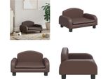 Vidaxl Letto Per Cani Marrone 50X40X30 Cm In Pelle Finta - Letto Per Cani - Letti Per Cani - Divano Per Cani - Divano Per Animali Domestici