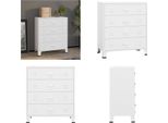 Vidaxl Cassettiera Industriale Con Cassetti Bianchi 78X40X93 Cm In Metallo - Cassettiera - Armadio Industriale - Armadio Industriale - Armadio Metallico