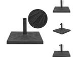 Vidaxl Supporto Per Ombrellone Quadrato Nero 12 Kg - Supporto Per Ombrellone