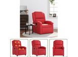 The Living Store Sedia Da Massaggio In Pelle Finta Rossa