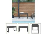 The Living Store Panca Da Giardino Grigia 80X38X45 Cm In Legno Di Pino Massiccio