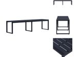 Vidaxl Panchina Da Giardino 180 Cm Ps Board Nero - Panchine Da Giardino