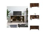 Mobile Tv Vidaxl Rovere Fumé 103,5X30X50 Cm Materiale A Base Di Legno - Mobili Tv