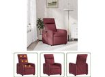 The Living Store Sedia Da Massaggio In Tessuto Rosso Vino