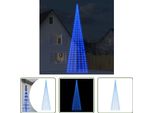 The Living Store Albero Di Natale A Led Per Pennone 3000 Led Blu 800 Cm