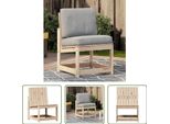 Sedia Da Giardino The Living Store 50,5X55X77 Cm In Legno Di Pino Massiccio