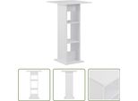 The Living Store Tavolo Da Bar Bianco 60X60X110 Cm