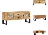 Vidaxl Mobile Tv 110X30X45 Cm Legno Di Mango Grezzo - Mobili Tv