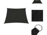 Vidaxl Tenda Da Sole 160 G/M² Nero 3/4X2 M Hdpe - Ombrelloni E Tende Da Sole