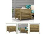 The Living Store Sgabello Da Giardino 62X63,5X53,5 Cm In Legno Di Pino Impregnato
