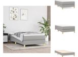 Vidaxl Letto A Molle Insacchettate Grigio Chiaro 80X200 Cm In Tessuto - Letti & Strutture Letto