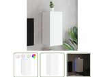 The Living Store Pensile Tv Con Luci Led Bianco 30,5X35X70 Cm
