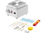 Mini Tornio - Macchina Elettrica Per Ceramica 320 Giri Al Minuto - Tornio Compatto Per Principianti - Ceramica Fatta A Mano - Bianco