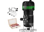 Fresatrice Per Legno, Potenza 800W, Velocità 30000 Giri/Min, Standard + 15 Frese