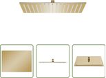 The Living Store Doccia A Pioggia In Acciaio Inox 40X30 Cm Rettangolare Dorata