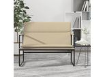 Panca The Living Store Crema 100X64X80 Cm Tessuto