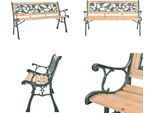 Vidaxl Panca Da Giardino 122 Cm In Legno - Panca Da Giardino - Panca Da Giardino - Panca Da Patio - Panche Da Patio