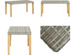 Vidaxl Panca Da Giardino 120 Cm In Poly Rattan Grigio E Legno Massiccio Di Acacia - Panca Da Giardino - Panche Da Giardino - Panche - Panchine