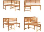 Vidaxl Panca Angolare Da Giardino 140 Cm In Legno Massiccio Di Acacia - Panca Angolare - Panca Angolare - Panca Da Giardino - Panchine Da Giardino