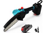 Motosega Elettrica, Motore Brushless Da 21 V, Design Portatile, 1 Batteria, Eu