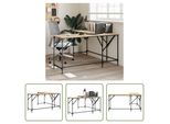 The Living Store Scrivania Rovere Sonoma 149X149X75 Cm Materiale A Base Di Legno