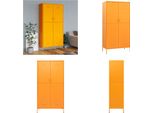 Vidaxl Armadio Giallo Senape 90X50X180 Cm In Acciaio - Armadio - Armadi - Armadio A Muro - Armadio A Muro - Armadio