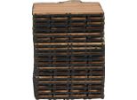 Piastrelle Per Decking, Materiale In Legno, Formato 30,3 Cm × 30,3 Cm, Installazione Fai Da Te, Colore Marrone, Trattamento Superficiale Carbonizzato Ad Alta Temperatura
