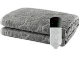 Coperta Elettrica, Pile A Doppio Strato, Funzione Timer, Grizzly, 150X80Cm