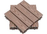 Pannelli Per Decking Incollati, Materiale Durevole, Facile Da Installare, Caffè